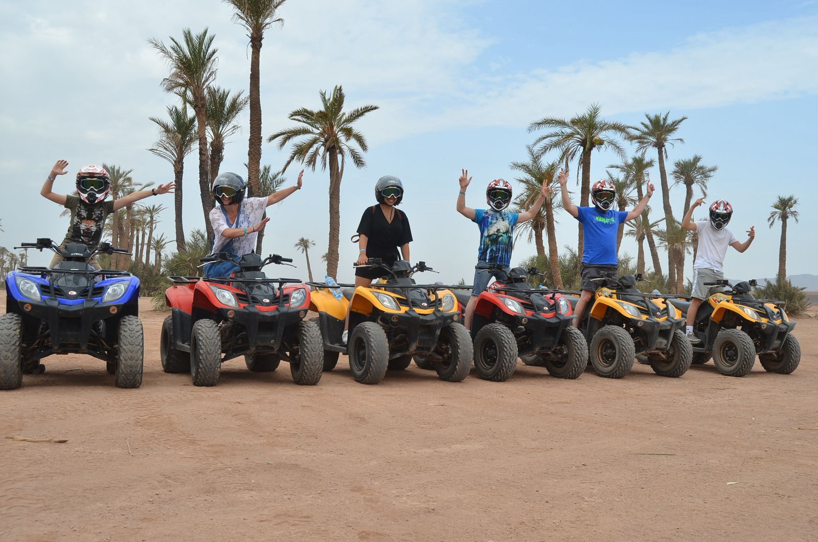 Quad biking adventure through Agafay Desert near Marrakech