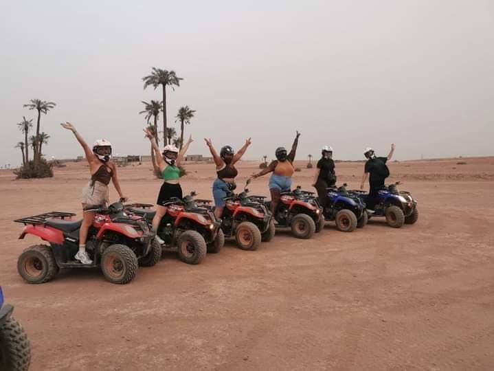 Quad biking adventure through the Agafay Desert near Marrakech
